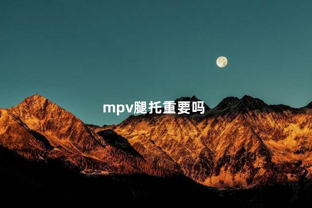 mpv腿托重要吗