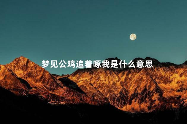 梦见公鸡追着啄我是什么意思