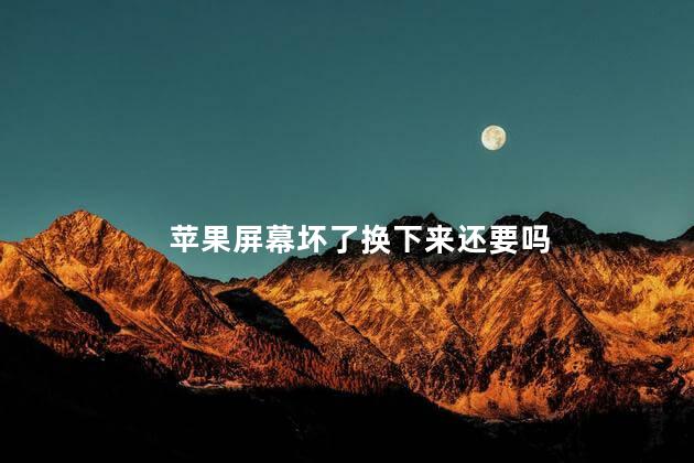 苹果屏幕坏了换下来还要吗