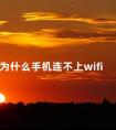 为什么手机连不上wifi 手机wifi密码输对了为什么连不上