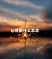 ip营销什么意思 打造IP是什么意思